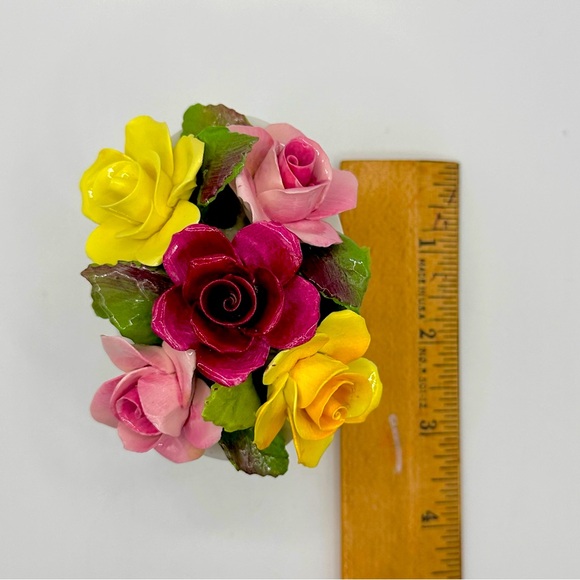 Crown Staffordshire Floral Arrangement June 1974-Multicolored-perfect condition - Picture 7 of 8